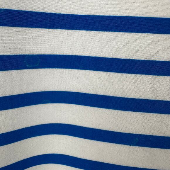 Cabana Life Zipper Swim Dress Cover Up Stripes UPF 50+ Blue White Women's Large - Picture 8 of 13